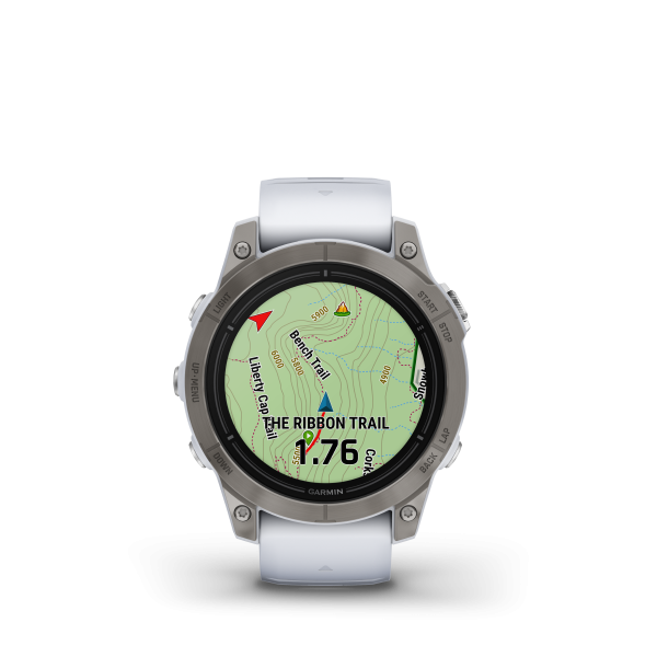 GARMIN Epix Pro Sapphire, Steinweiss/Titanium Titan, 47mm (010-02803-21)